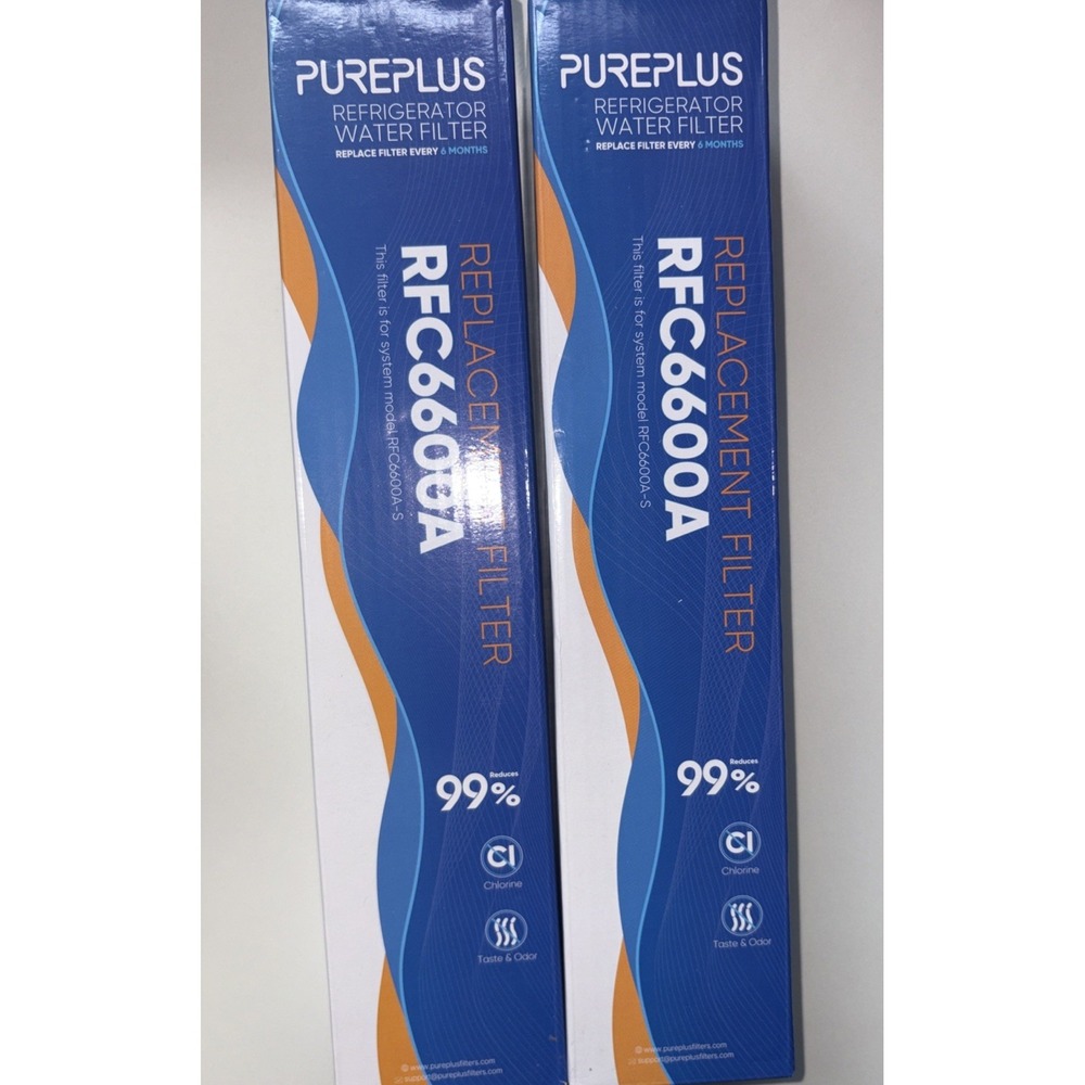 PUREPLUS RFC6600A Refrigerator Water Filter Replacements X2 NEW